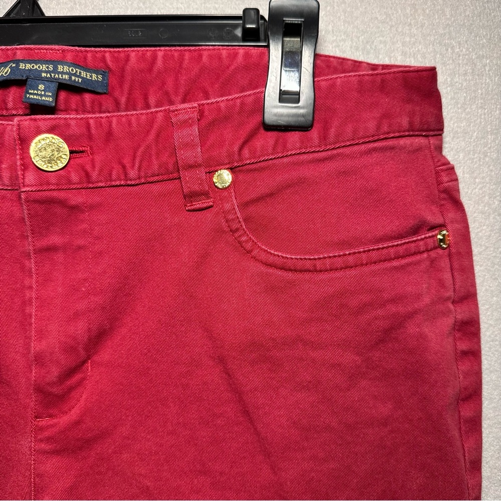 Brooks Brothers Women’s Natalie Fit 346 Chino Pants Size 6 Red/Burgundy 32x29 - Picture 5 of 13